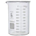 1000ml Low Form Beaker, Borosilicate Glass, Graduated