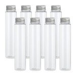 PATIKIL 110ml Clear Plastic Test Tubes with Caps