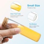 60ml Glass Test Tubes with Cork Stoppers - 10pcs