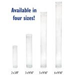 Beadsmith Clear Plastic Storage Tubes - 100 Pack