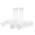 Beadsmith Clear Plastic Storage Tubes - 100 Pack