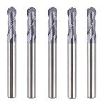 5PCS Ball Nose End Mill Cutter Set