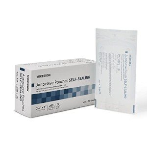 Self-Sealing Autoclave Pouches, 3.5" x 5", 200 Count