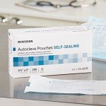 Self-Sealing Autoclave Pouches, 3.5" x 5", 200 Count