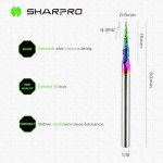 SHARPRO 1/8" Tapered Ball Nose End Mill