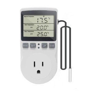 Digital Thermostat Outlet Plug for Heating & Cooling