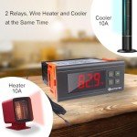 KETOTEK Digital Temperature Controller with Waterproof Sensor