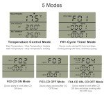 Digital Thermostat Outlet Plug for Heating & Cooling