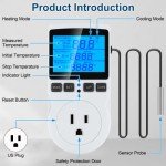 Digital Thermostat Controller with Timer for Heating