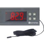 KETOTEK Digital Temperature Controller with Waterproof Sensor