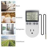 Digital Thermostat Outlet Plug for Heating & Cooling