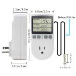 Digital Thermostat Outlet Plug for Heating & Cooling