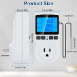 Digital Thermostat Controller with Timer for Heating