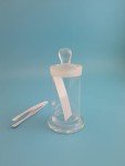 TLC Developing Glass Jar with Sample Strips & Forceps