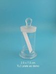 TLC Developing Glass Jar with Sample Strips & Forceps