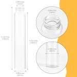 50ml Clear Glass Vials with Screw Caps - 25 Pack