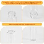 50ml Clear Glass Vials with Screw Caps - 25 Pack