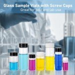 28-Pack 30ml Glass Vials with Lids and Scale