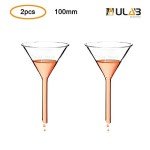 ULAB 100mm Borosilicate Glass Funnels - Pack of 2