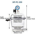 Professional Vacuum Dryer with Pressure Gauge, 250mm