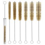 7-Piece Brass Tube and Bottle Brush Set
