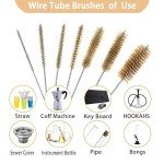 7-Piece Brass Tube and Bottle Brush Set