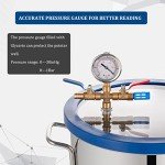 9 Gallon Vacuum Chamber with Glass Lid & Seals