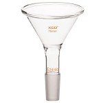 Borosilicate Glass Powder Funnel, Short Stem, 75mm