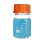 20-Pack 100ml Glass Media Bottles with Caps