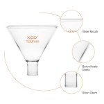 Borosilicate Glass Powder Funnel, 100 mm Diameter