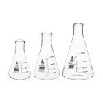 Borosilicate Glass Flask Set - 100ml, 250ml, 500ml