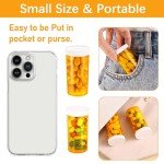 Dimeho 9-Pack Clear Plastic Pill Bottles