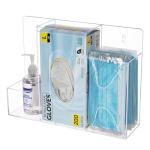 Triple Hygiene Dispenser Station with Acrylic Holder