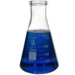 250ml Narrow Mouth Erlenmeyer Flask, 3.3 Borosilicate Glass, Karter Scientific 213G33 (Pack of 6)