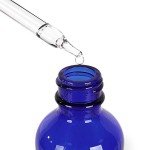 12 Pack 60 ml 2 oz Blue Glass Boston Bottles with Glass Droppers and Black Caps.Glass Dropper Bottles for Essential Oils,Lab Chemicals,Colognes,Perfumes.Included 1 Brush,2 Funnels and 24 Labels.