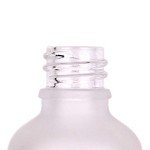 Set of 2 Frosted Glass Dropper Bottles