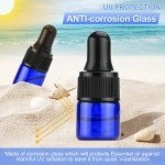 Cobalt Blue Glass Droppers for Essential Oils - 100 Pack