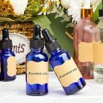 Lallisa 100 Pack Blue Glass Dropper Bottles 30ml