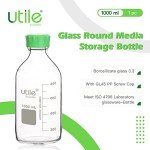 Borosilicate Glass Media Bottles, 1000ml - 3.3 Edition