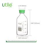 Borosilicate Glass Media Bottles, 1000ml - 3.3 Edition