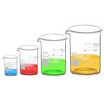 Borosilicate Glass Beaker Set - 4 Sizes