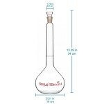 Stonylab Class A Glass Volumetric Flask - 1000 ml