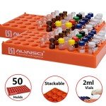 2-Pack 2ML Vial Holder Tube Rack in Orange