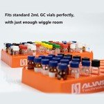 2-Pack 2ML Vial Holder Tube Rack in Orange