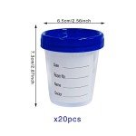 20 Pack of 4oz Disposable Specimen Cups