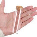 50ml Glass Test Tubes with Cork Stoppers - 12 Pack