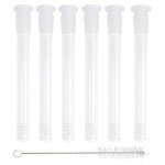 6PCS Clear Glass Test Tubes for Lab Experiments