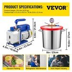 3 Gallon Stainless Steel Vacuum Chamber Kit