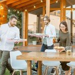 20-Pack Colorful Plastic Fast Food Serving Trays