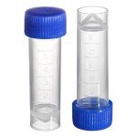 100 Plastic Test Tubes with Screw Caps - 5 ml